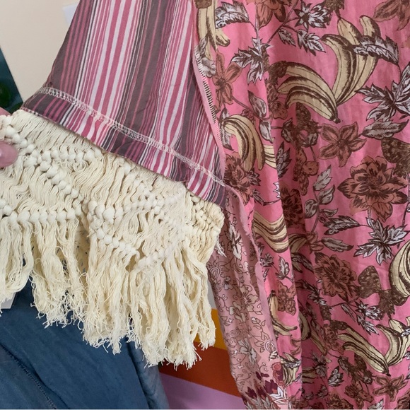 free people WATCHING WAVES maxi shirt . - Picture 9 of 14